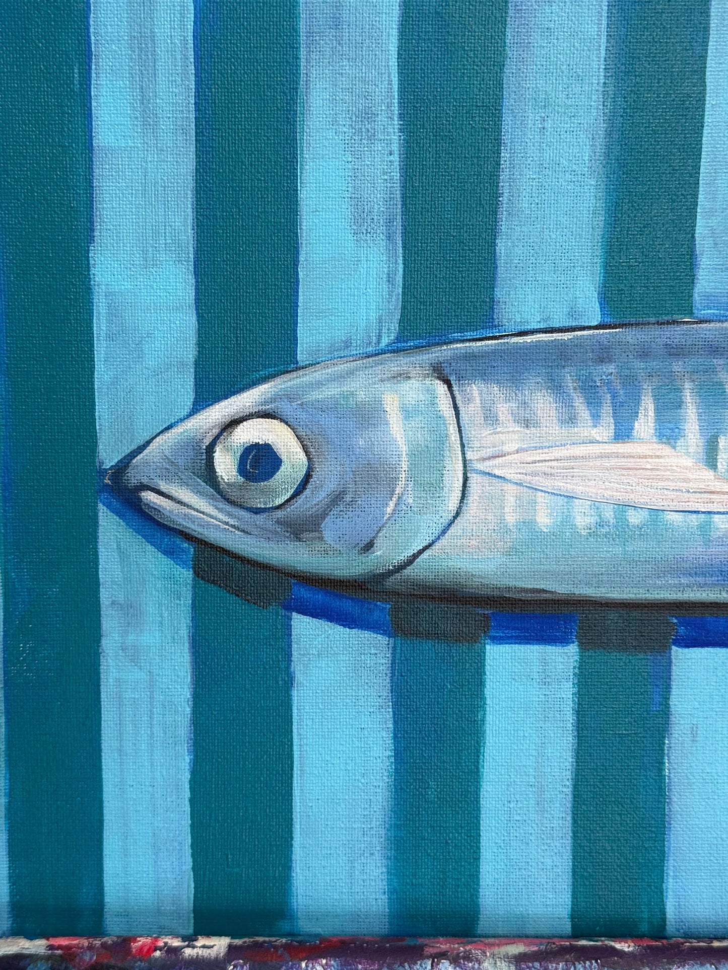 Fish Market Orginal Painting