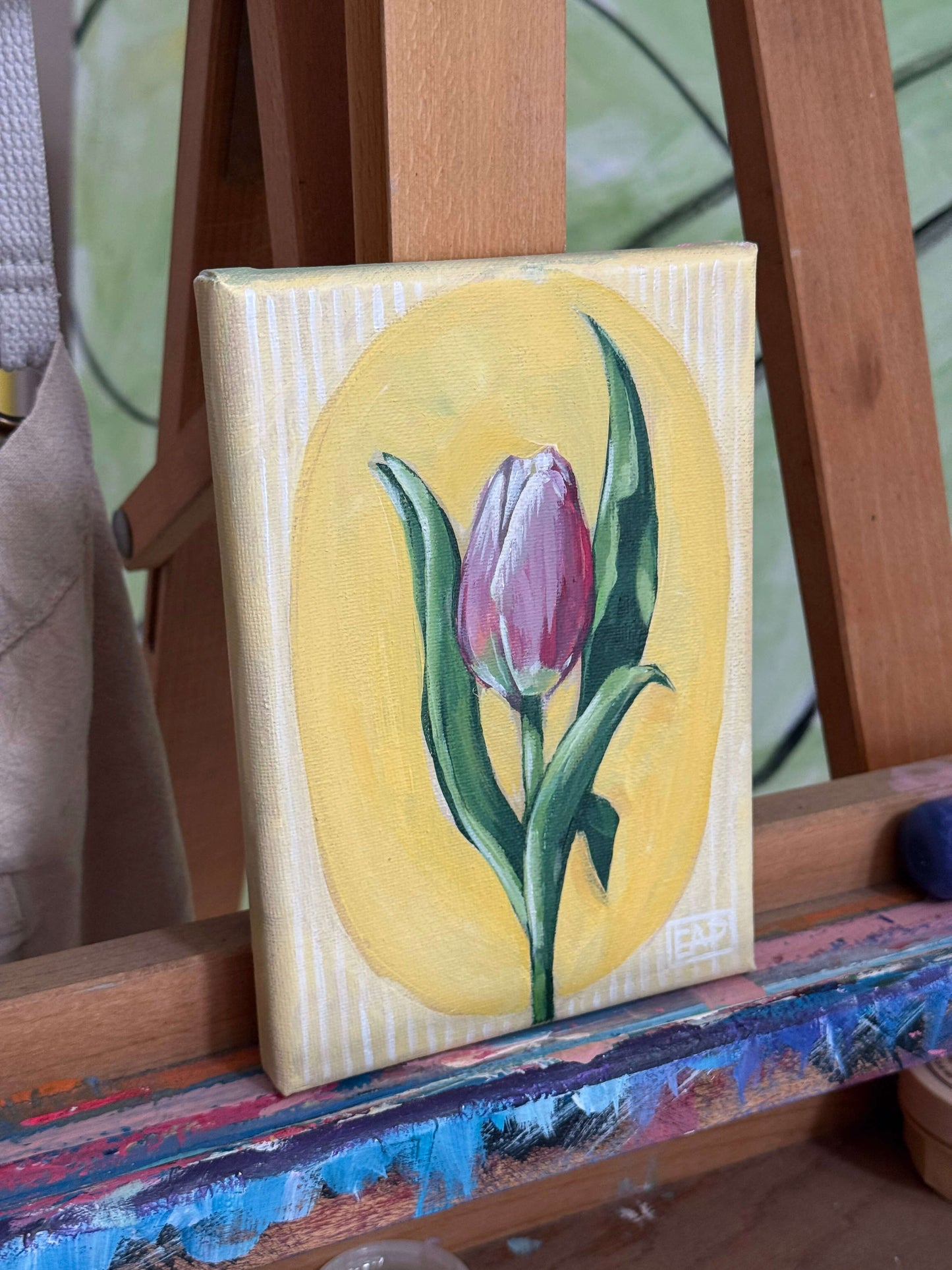 Pink Tulips Orginal Painting