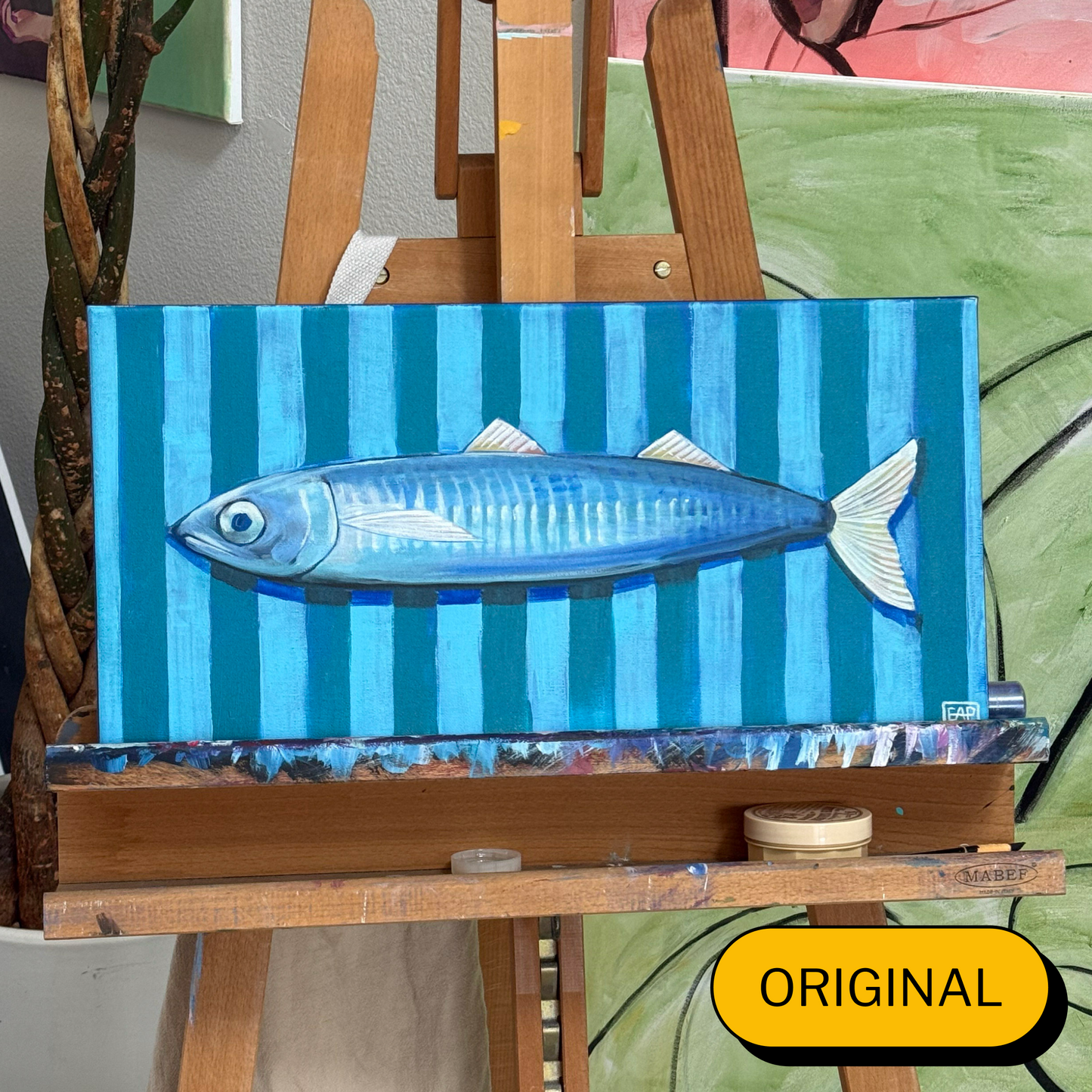 Fish Market Orginal Painting