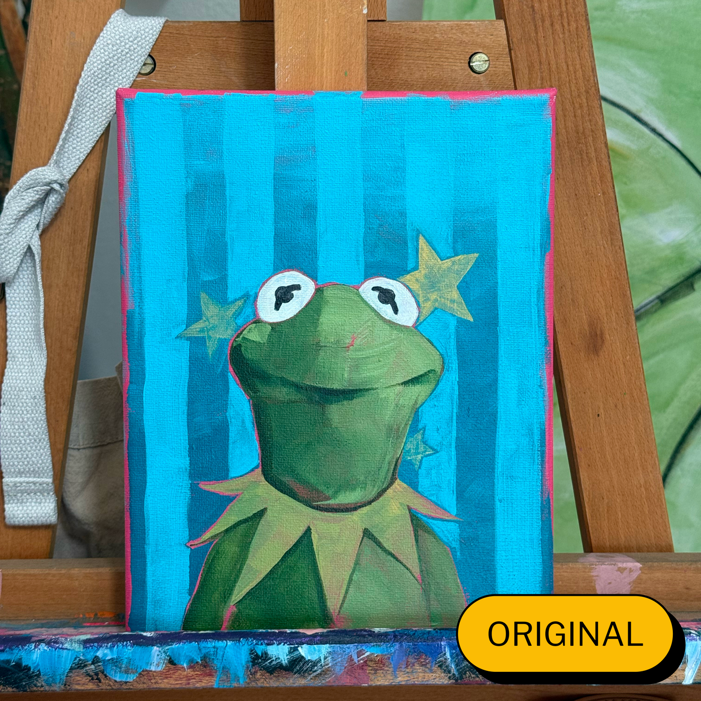 Kermit the Star Orginal Painting