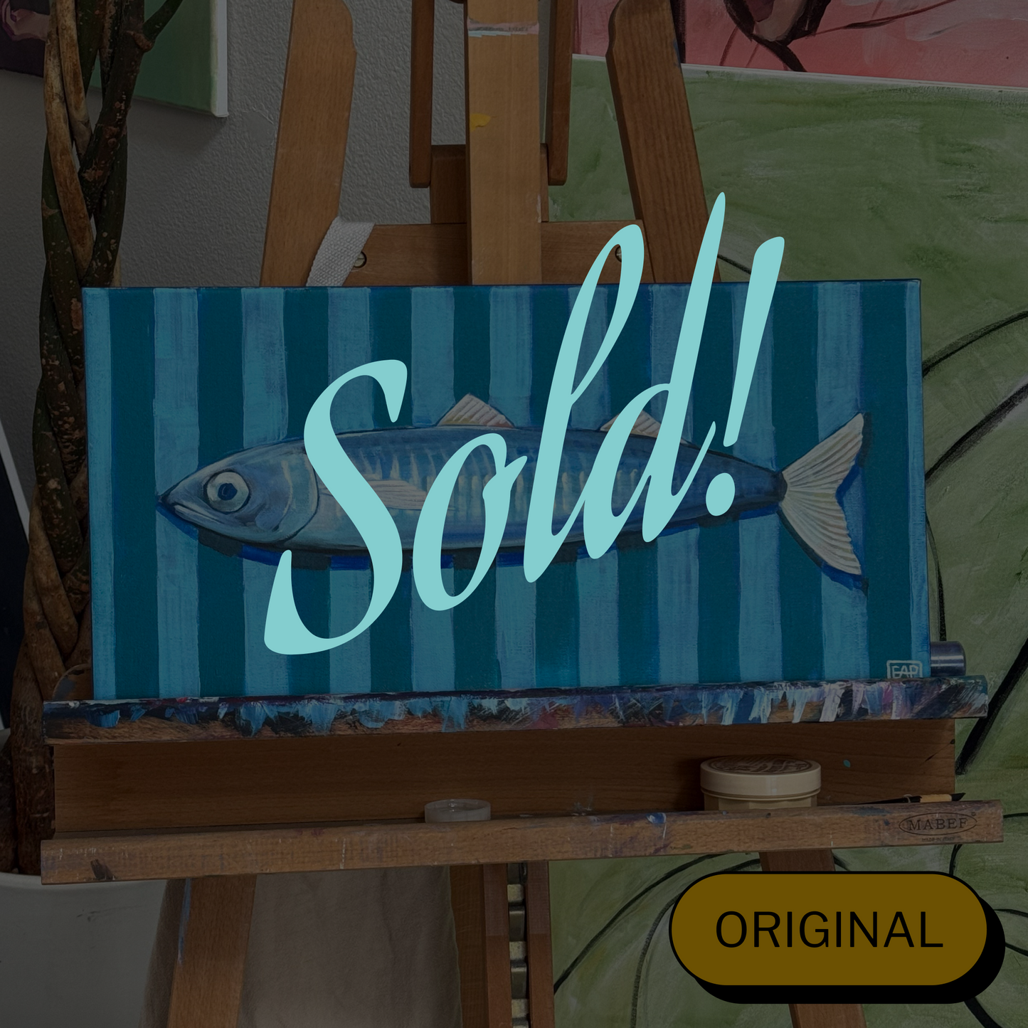 Fish Market Orginal Painting